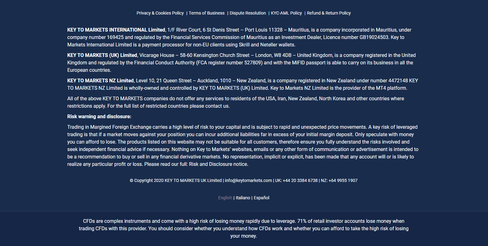 Key to Markets Review regulators